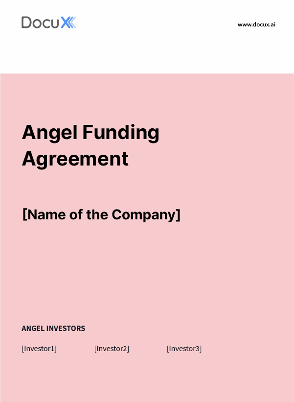 Angel Funding Agreement