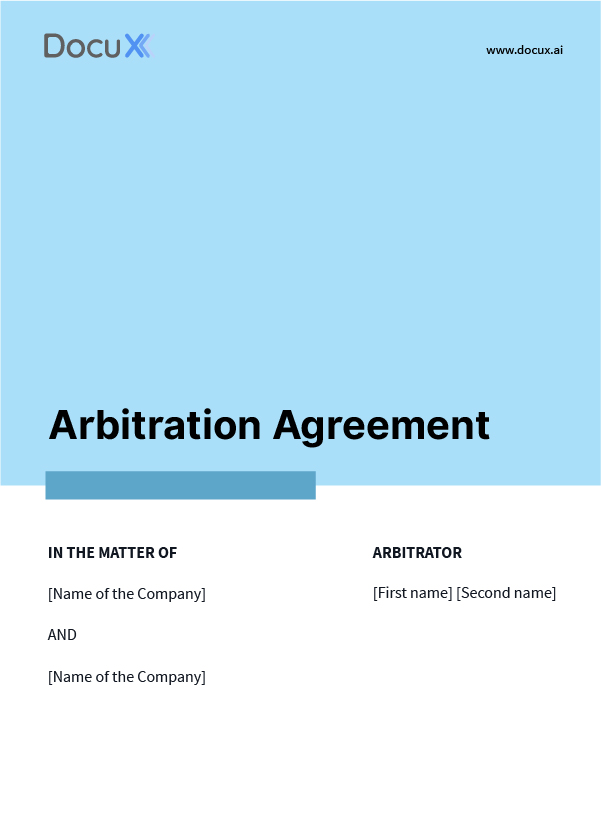 Arbitration Agreement