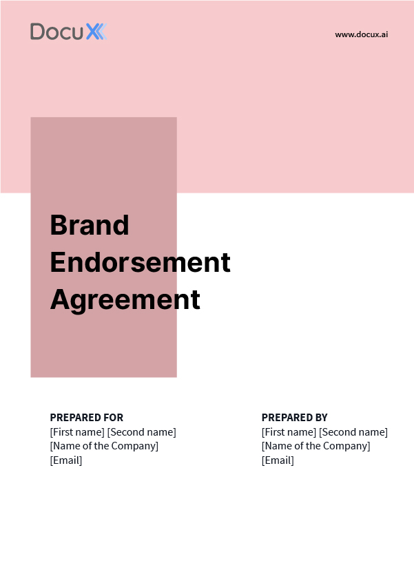 Brand Endorsement Agreement