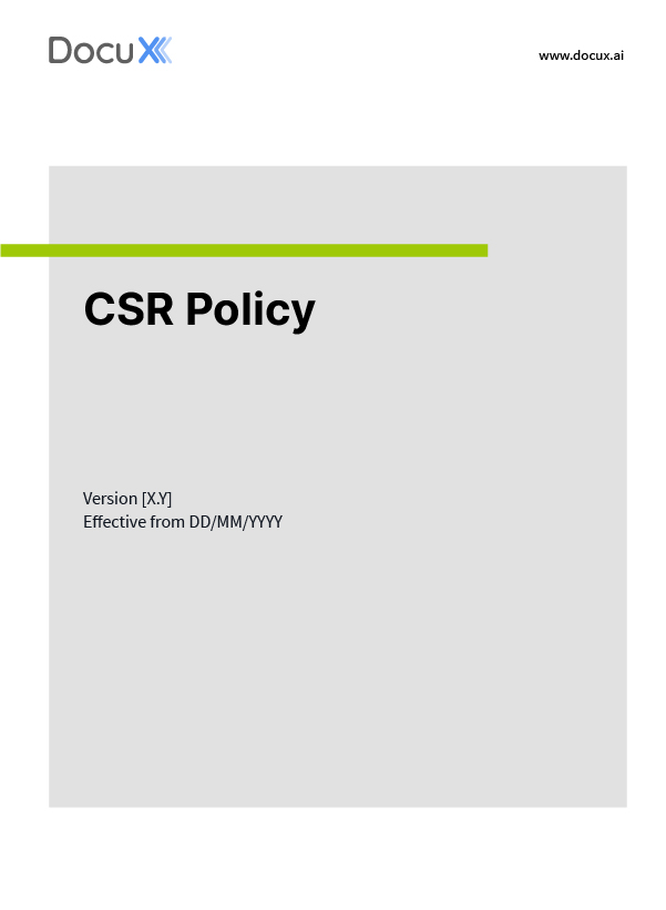 CSR Policy