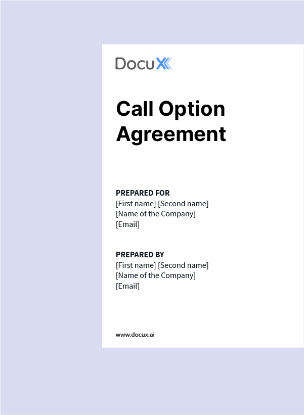 Call Option Agreement