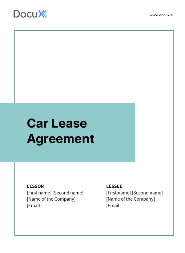 Car Lease Agreement