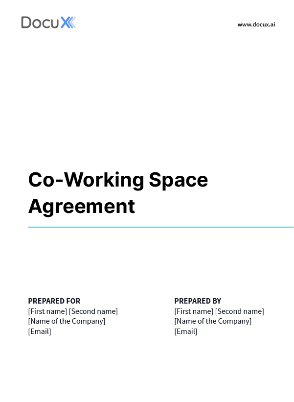 Co-Working Space Agreement