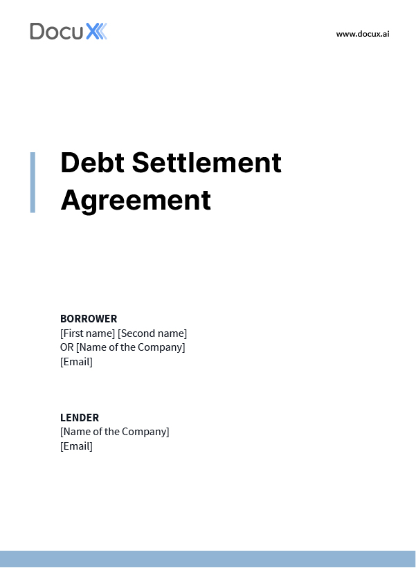 Debt Settlement Agreement