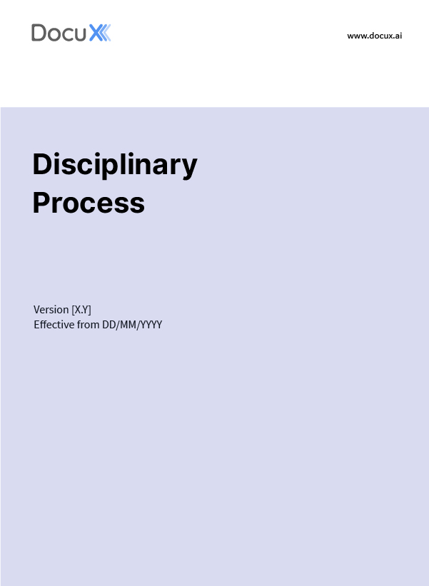 Disciplinary Process