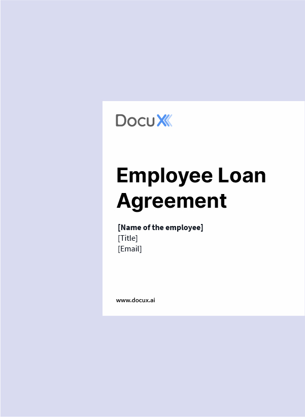 Employee Loan Agreement