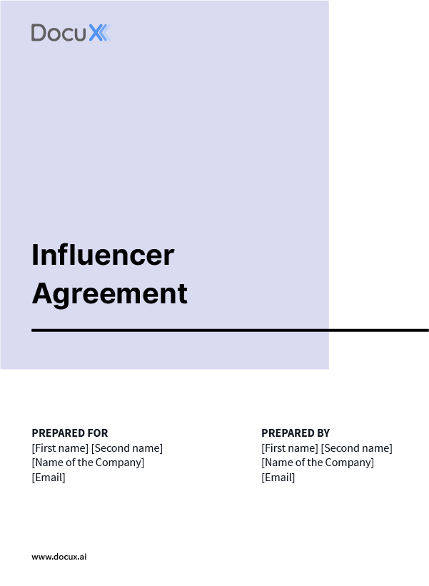 Influencer Agreement