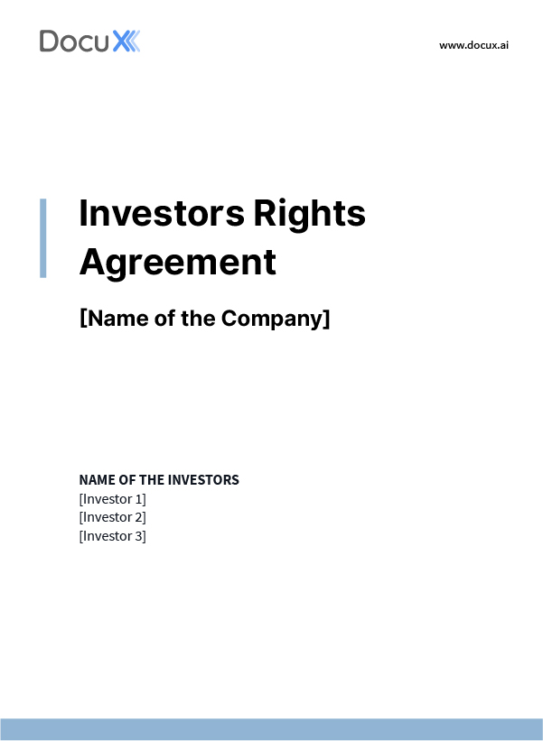 Investors Rights Agreement