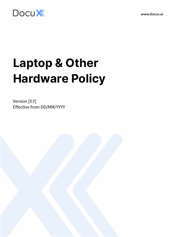 Laptop & Other Hardware Policy