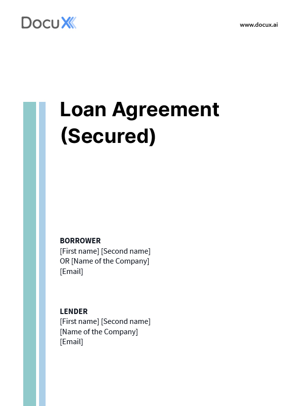Loan Agreement (Secured)