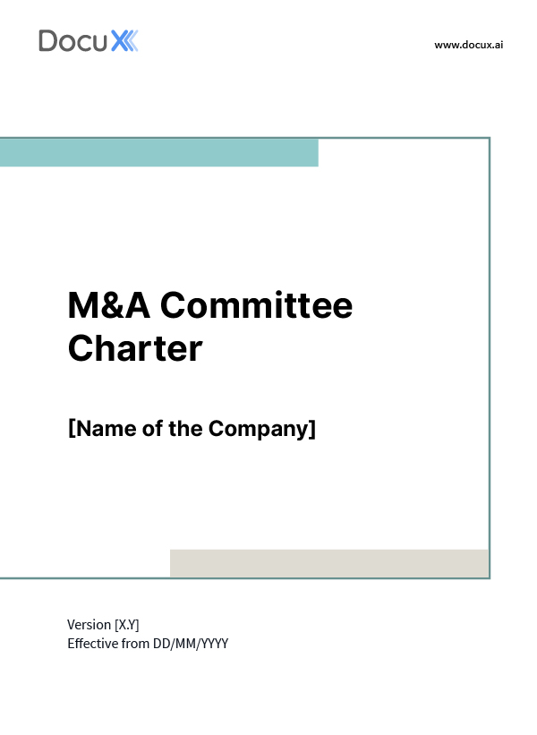M&A Committee Charter