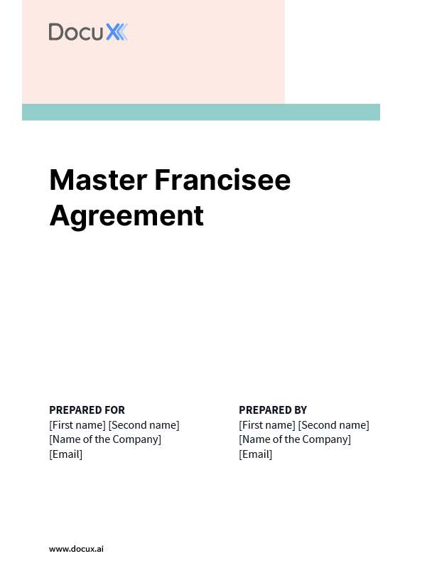 Master Francisee Agreement