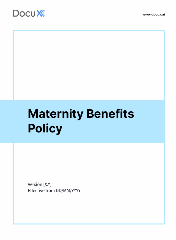 Maternity Benefits Policy