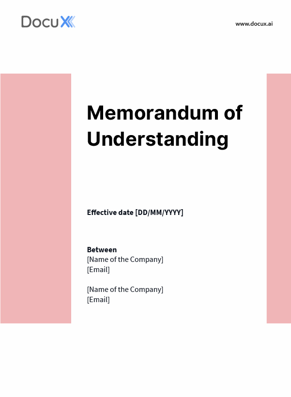 Memorandum of Understanding