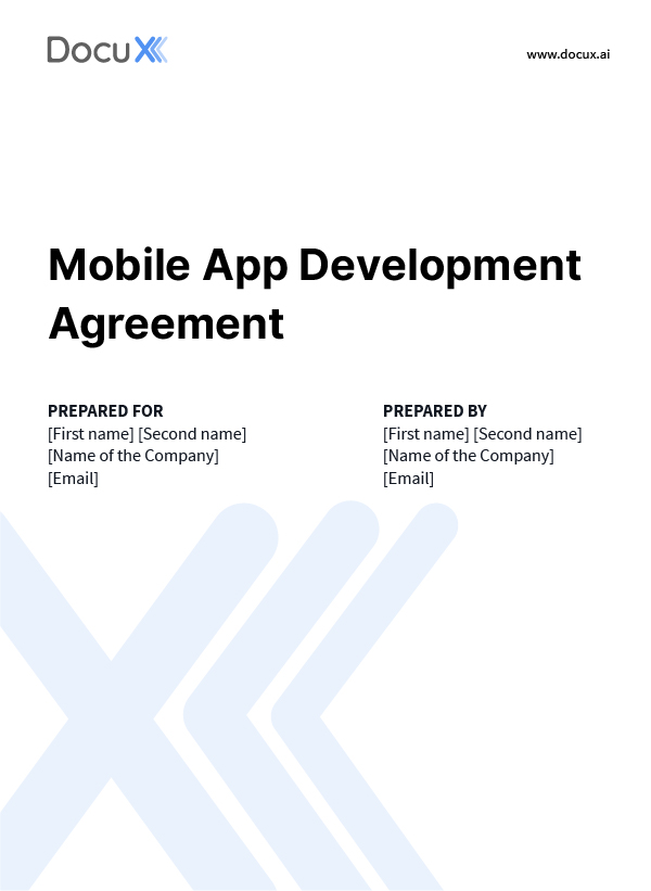 Mobile App Development Agreement