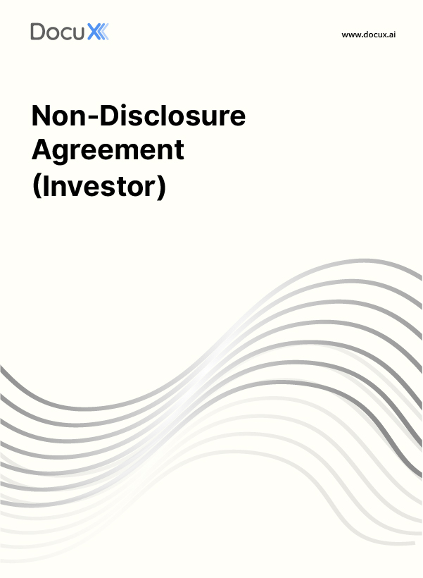 NDA - Investor