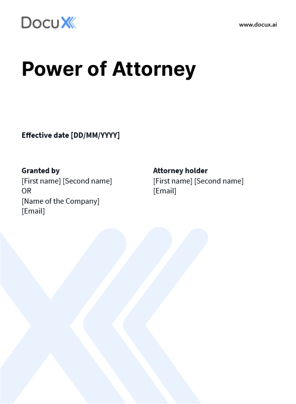 Power of Attorney