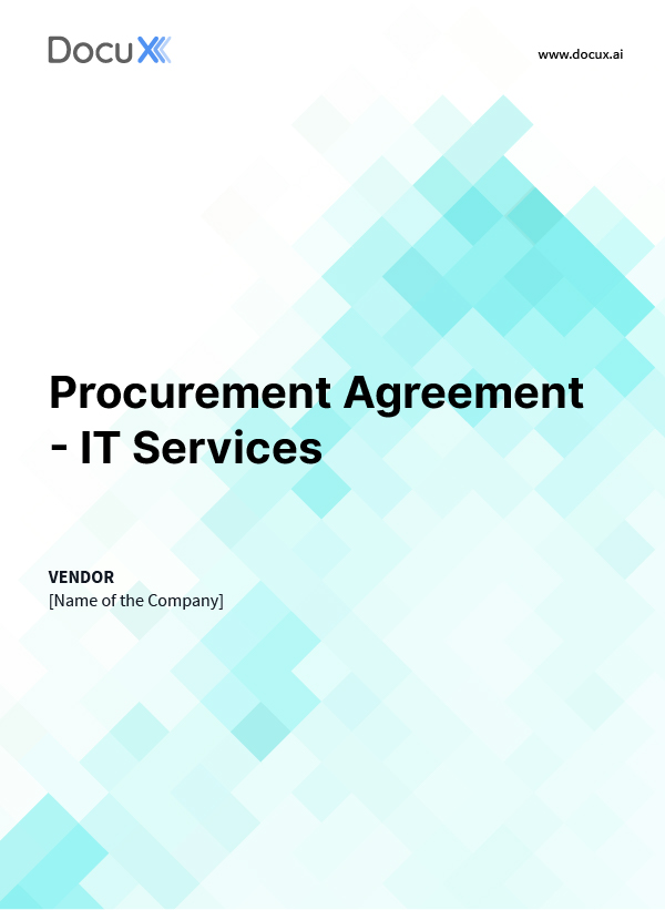 Procurement Agreement - IT Services