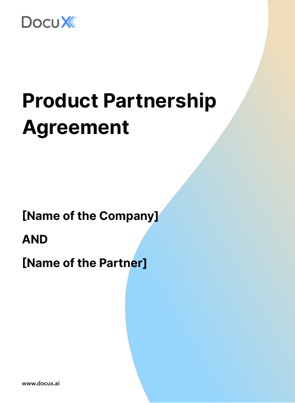 Product Partnership Agreement