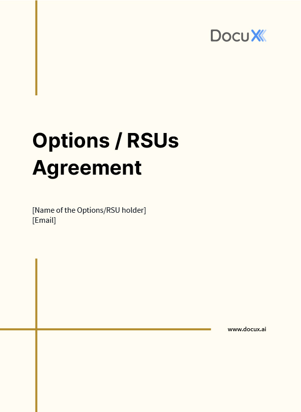 Options / RSUs Agreement
