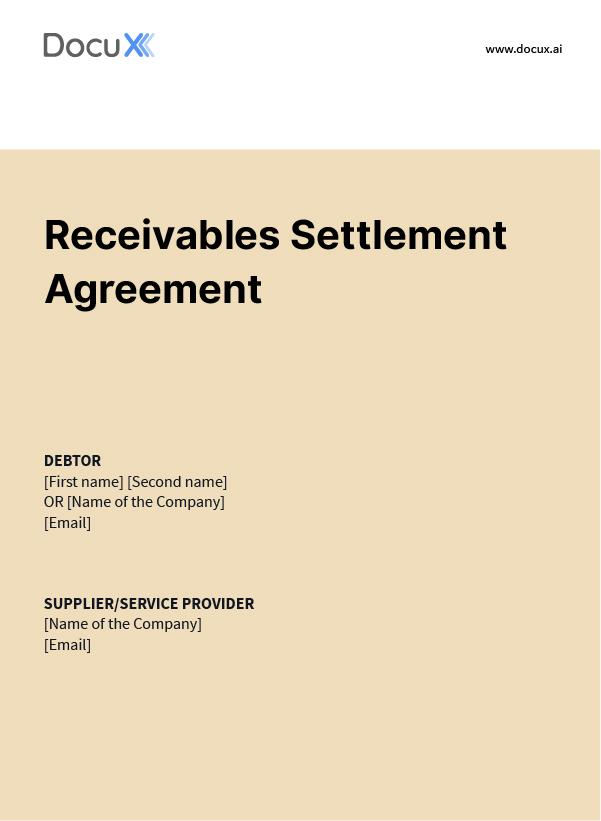 Receivables Settlement Agreement