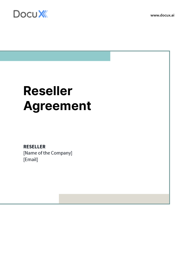 Reseller Agreement