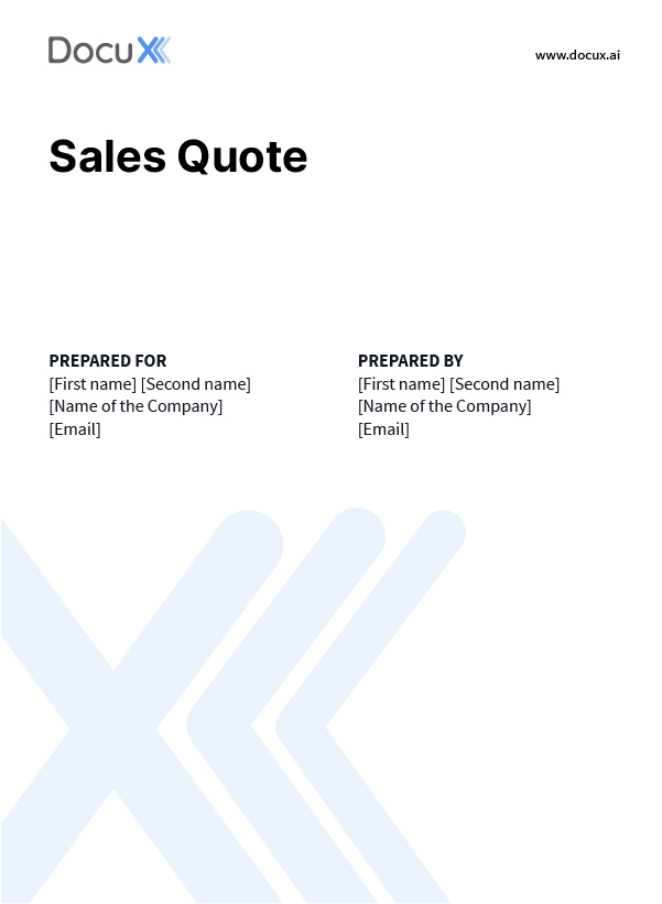Sales Quote