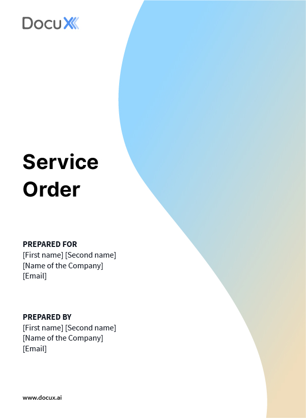 Service Order