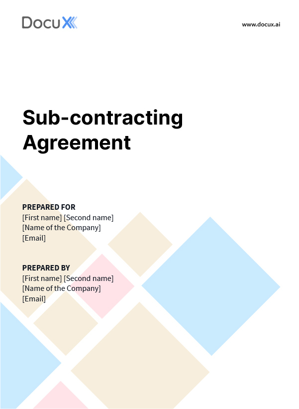 Sub-contracting Agreement