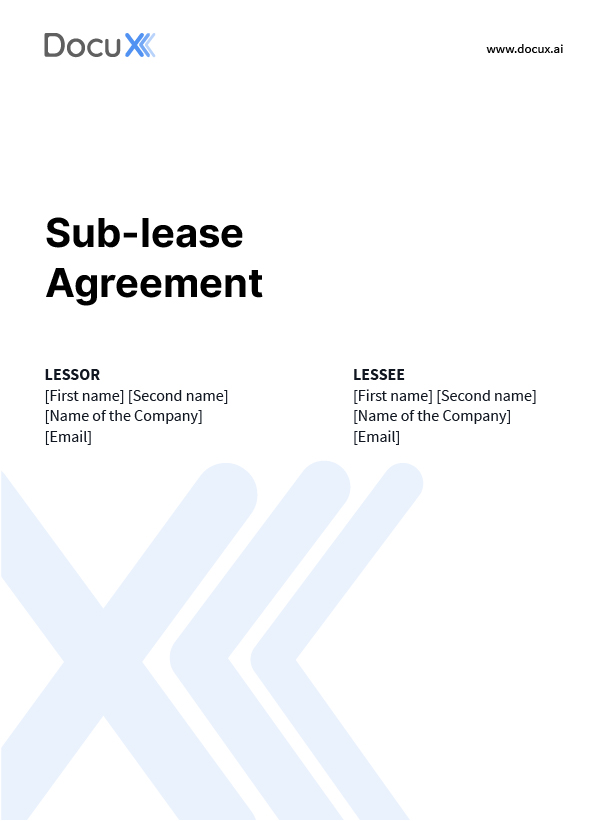 Sub-lease Agreement