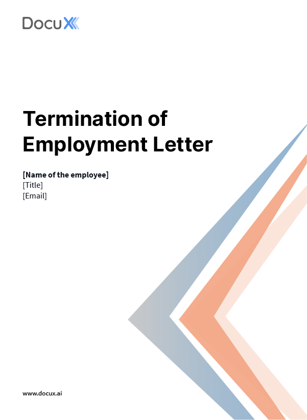 Termination of Employment Letter