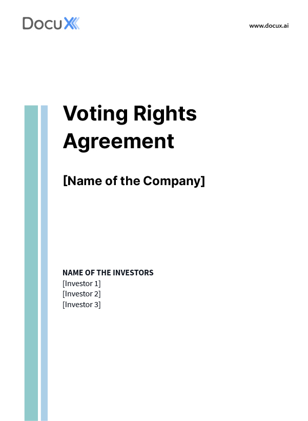 Voting Rights Agreement