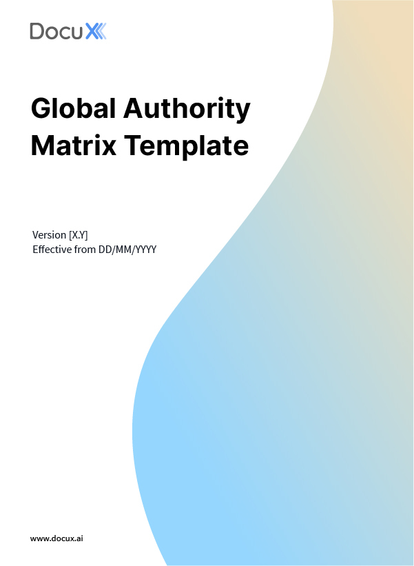 Global Authority Matrix Template