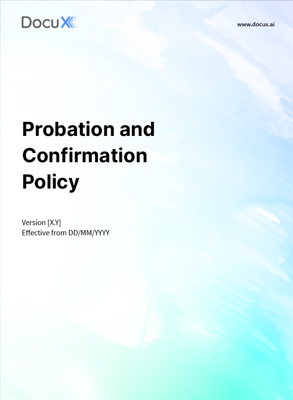 Probation and Confirmation Policy